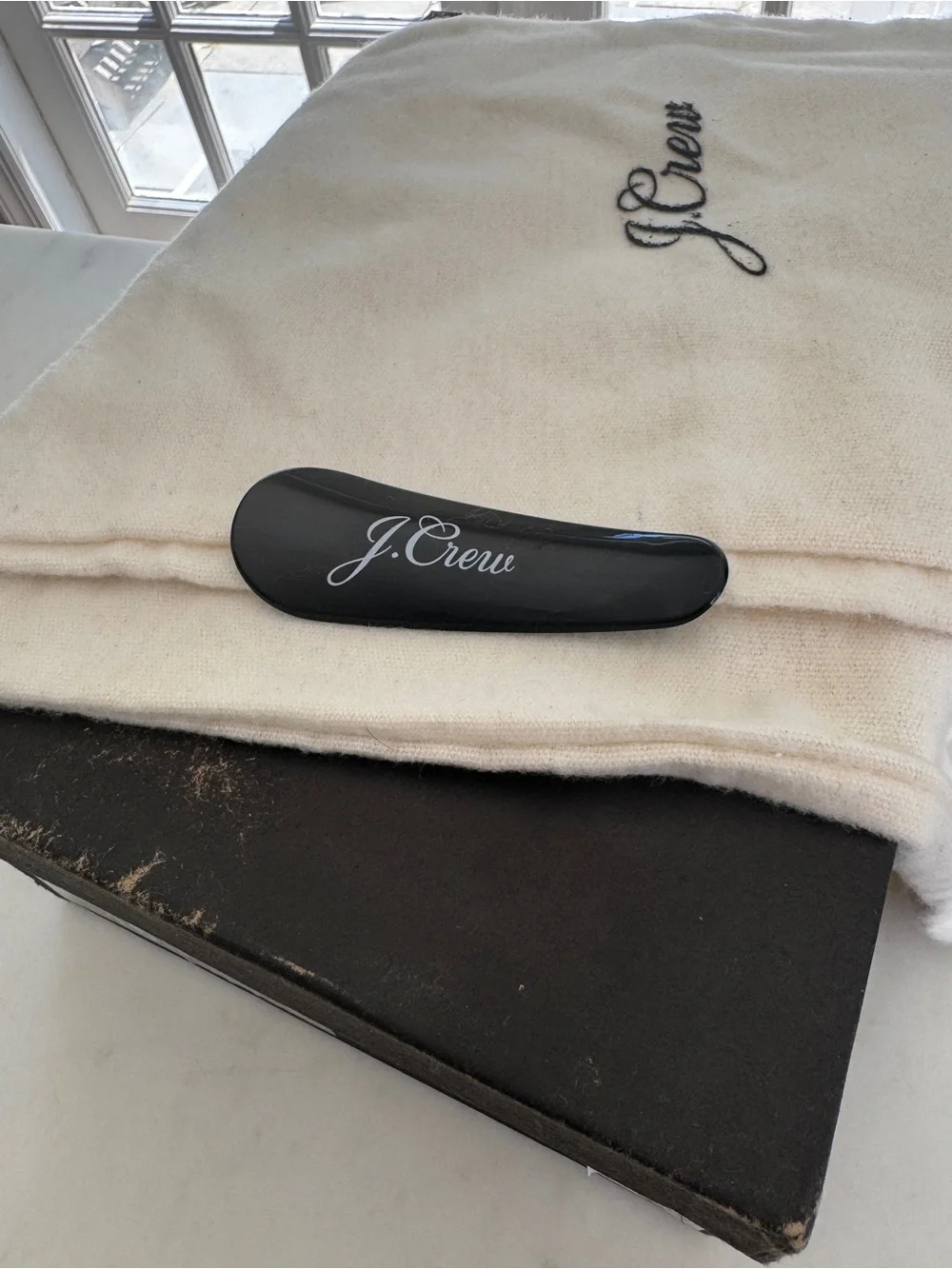 J. Crew Black Leather Penny Loafers